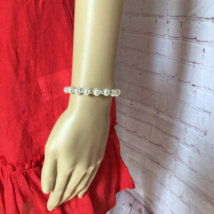 Pearl and Crystal Statement Fashion Bracelet - NWOT